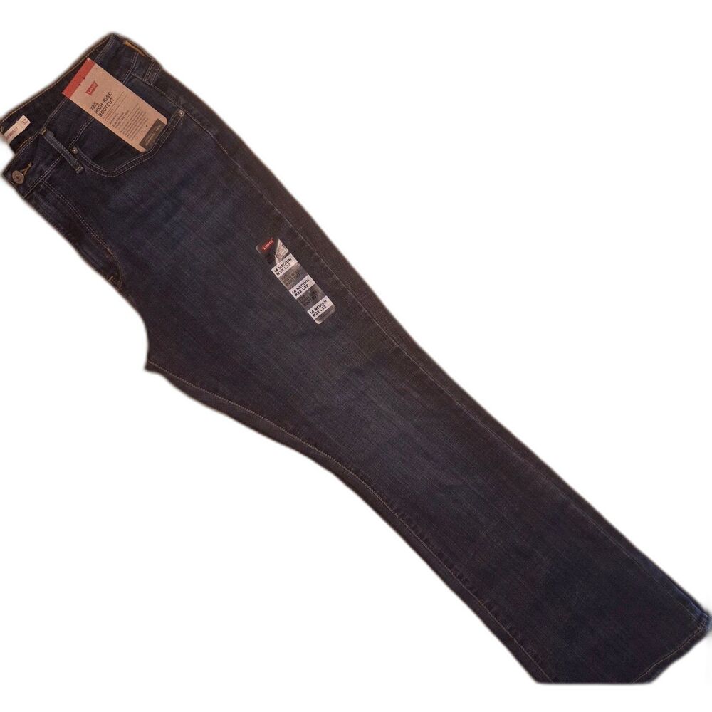 NWT Womens Levis 725 High Rise Boot Cut 32x32 Lapis Dark Horse Denim Jeans - Picture 2 of 7